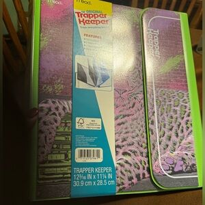Mead Original Trapper Keeper Binder Retro Portfolio Vintage Style CHEETAH NWT